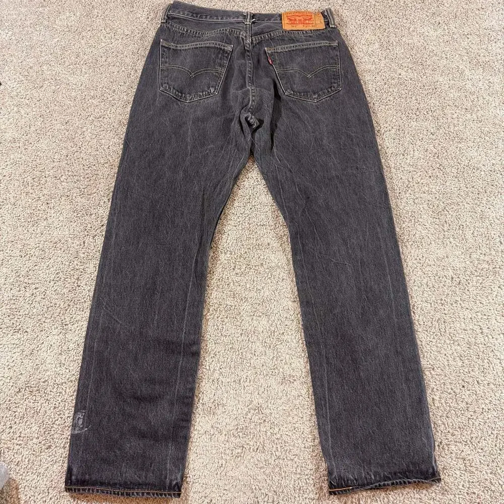 Levis 550 Relaxed Fit Jeans‎ Mens 34x34 Black Gray Wash Straight Leg